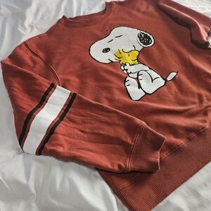 Peanuts Snoopy Crewneck Sweater - Brick Red